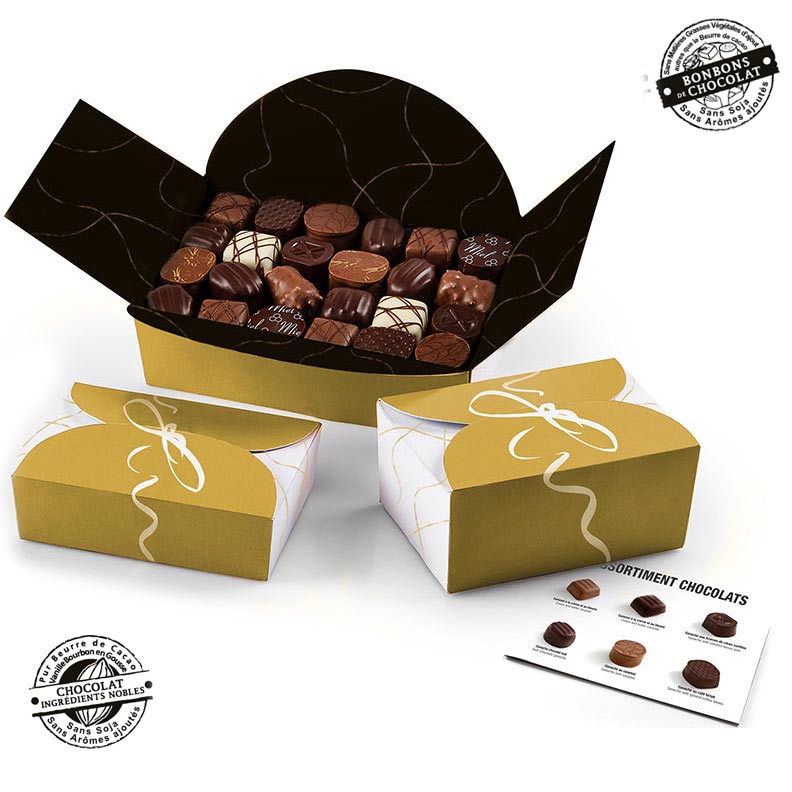 Père Noël cadeau chocolat noir  Sinergy le partenaire de votre association